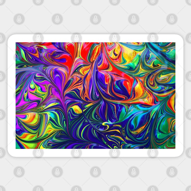 Abstract Liquid Texture Sticker by Pop Cult Store